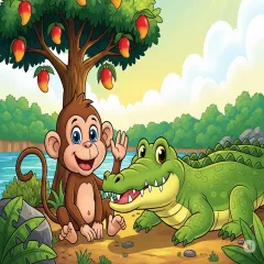 The Monkey and the Crocodile